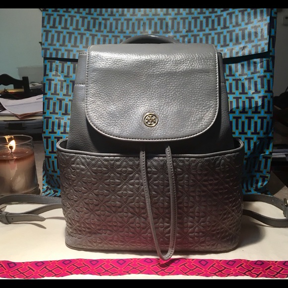 Tory Burch Handbags - Tory Burch Genuine Quilted Leather Bryant Backpack
